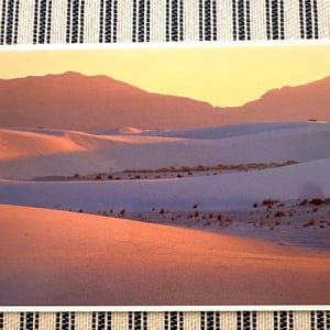 Cartolina d'epoca del Monumento Nazionale di White Sands, Nuovo Messico, formato gigante