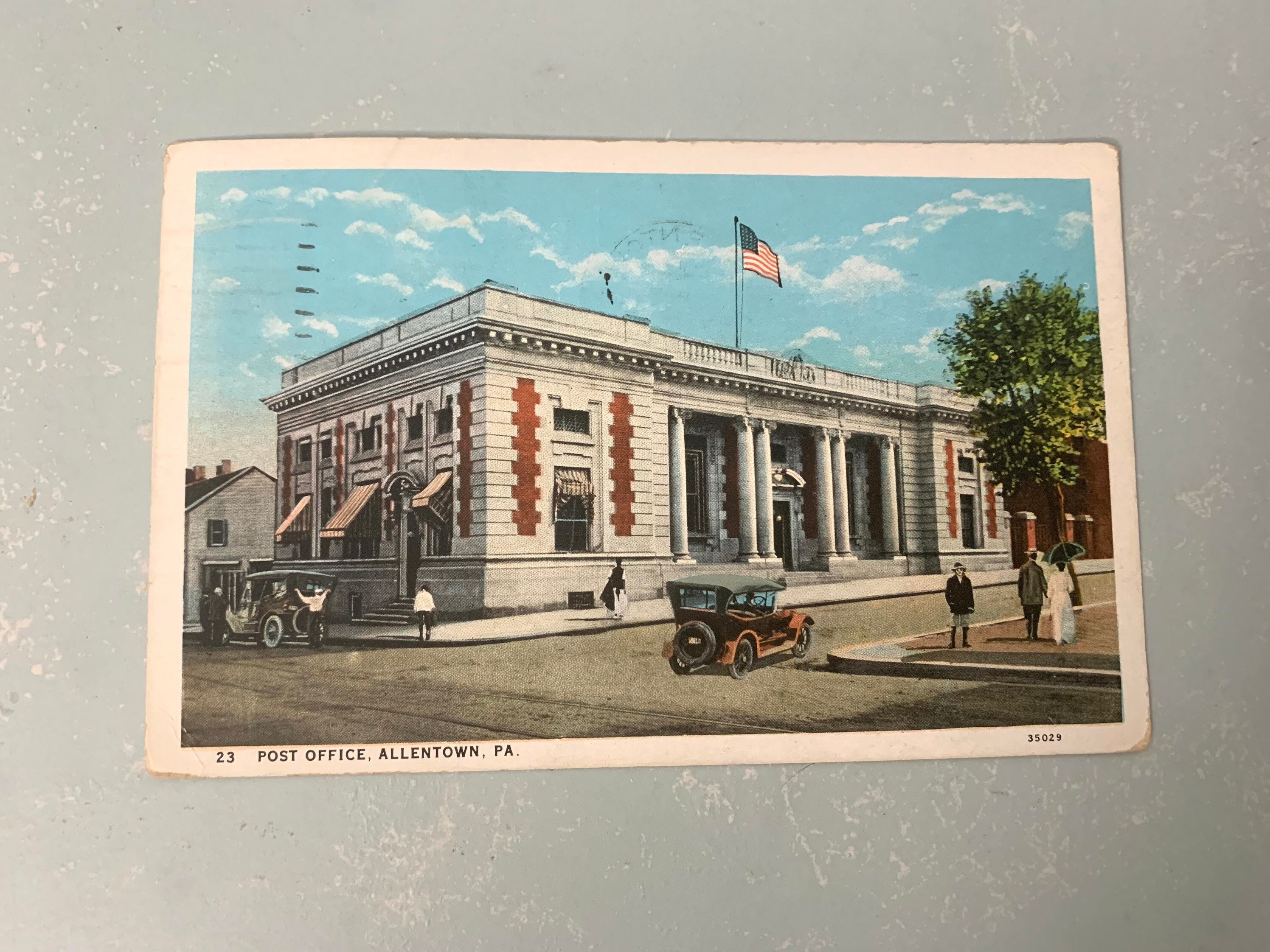 Vintage Postcard Allentown PA Post Office Pennsylvania 1935 Etsy