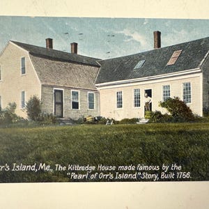 Carte postale vintage Maine ME Pearl of Orr's Island Kittredge House