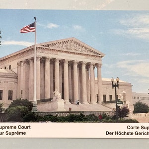 Vintage Postkarte Washington D C US Supreme Court-Gebäude