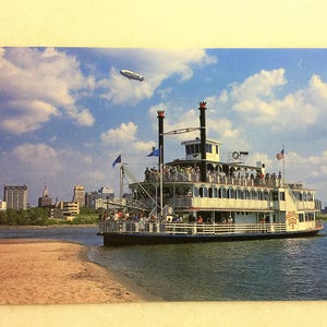 Vintage TN ansichtkaart Memphis Tennessee The Memphis Queen lll