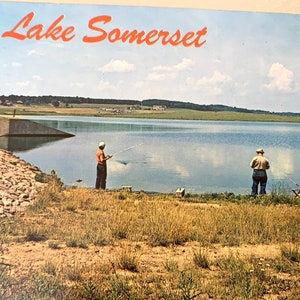 Cartão postal vintage Lake Somerset Pensilvânia Somerset PA