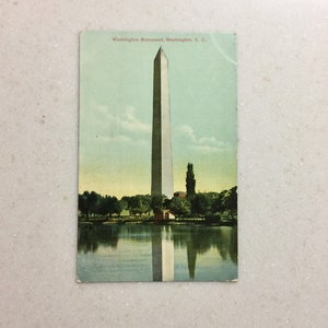 Vintage Postkarte Washington Monument Washington, DC Postkarte made in Germany