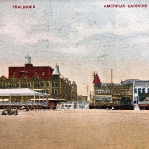 Vintage ansichtkaart Atlantic City NJ Fralinger American Gardens Atlantic City NJ 1912
