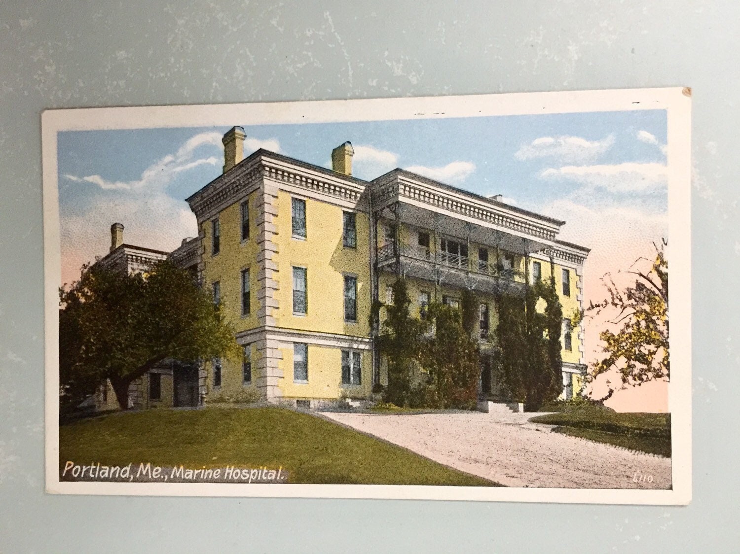 Vintage Postcard Portland Maine Marine Hospital ME