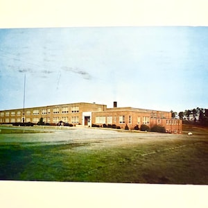 Cartão postal vintage Lawrenceville VA High School James Solomon Russell H S Virginia