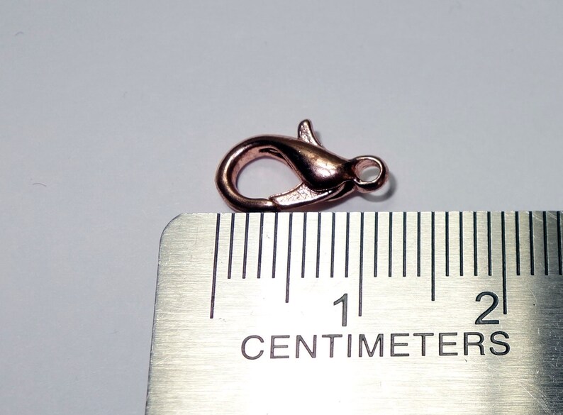 The price is for 25 lobster clasps Lead free and nickel safe 13MM X 7MM 25 GOLD ROSE LOBSTER Clasps Loop 2MM