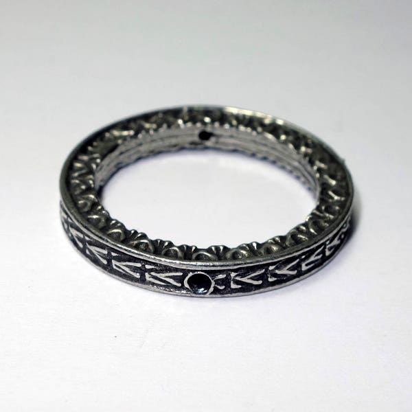 10 LARGE RING CONNECTORS - 30MM Metal antique style ring tarnished for silver antique look - 2MM hole- Bag of 10 pieces