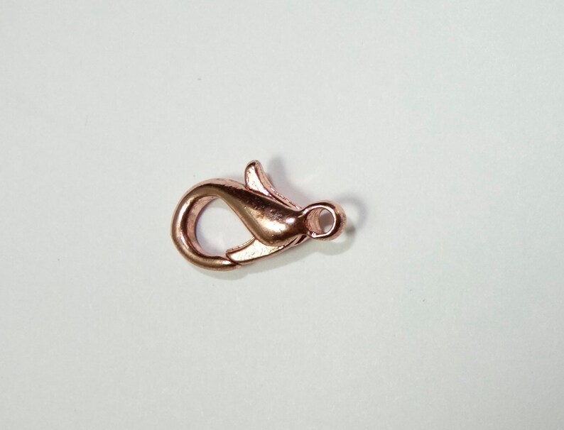 The price is for 25 lobster clasps Lead free and nickel safe 13MM X 7MM 25 GOLD ROSE LOBSTER Clasps Loop 2MM