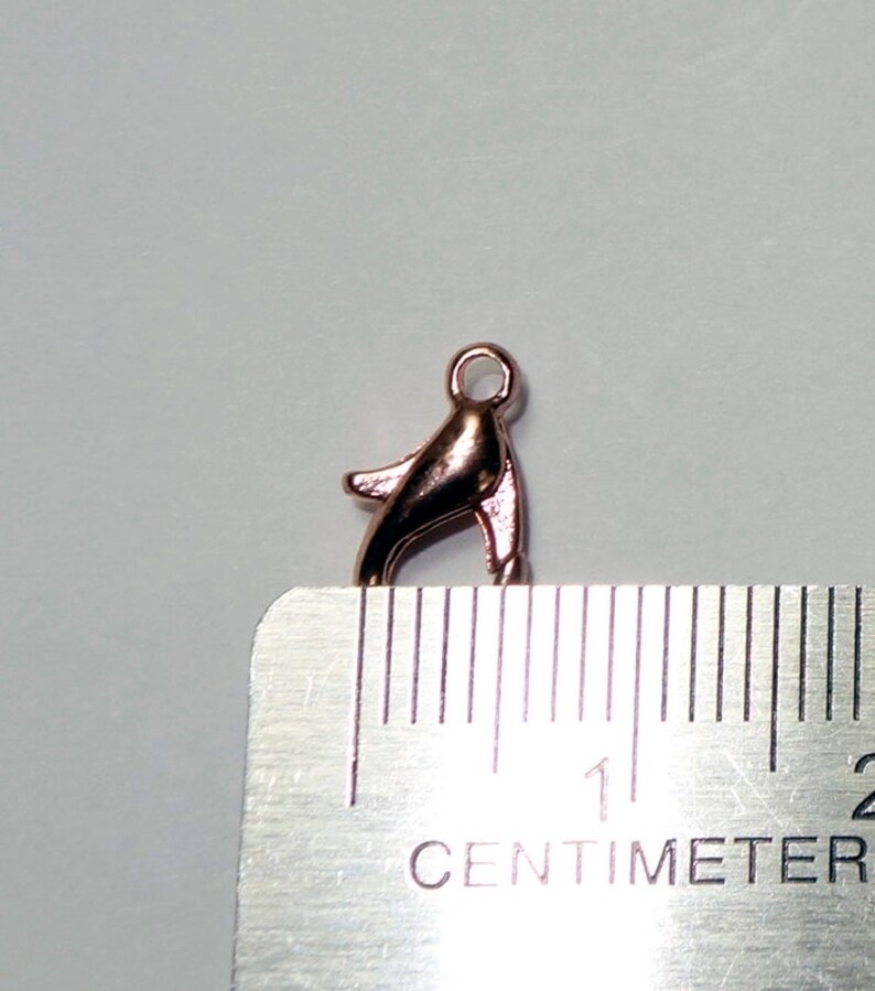 The price is for 25 lobster clasps Lead free and nickel safe 13MM X 7MM 25 GOLD ROSE LOBSTER Clasps Loop 2MM