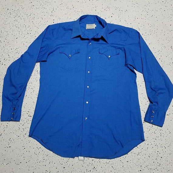 HBarc Ranchwear Vintage Men's Western Shirt ~ Sz 1