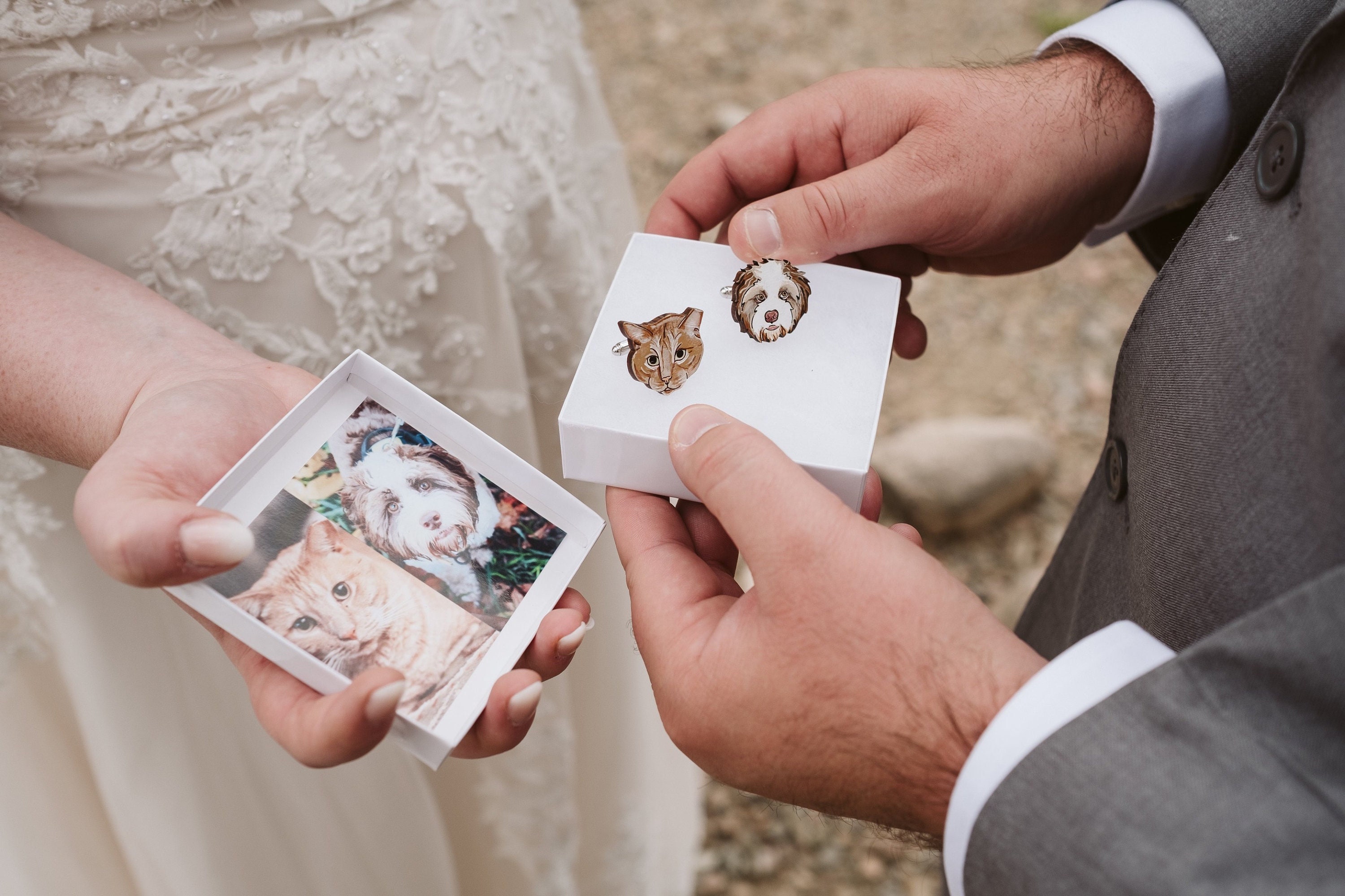 Custom Pet Portrait Cufflinks