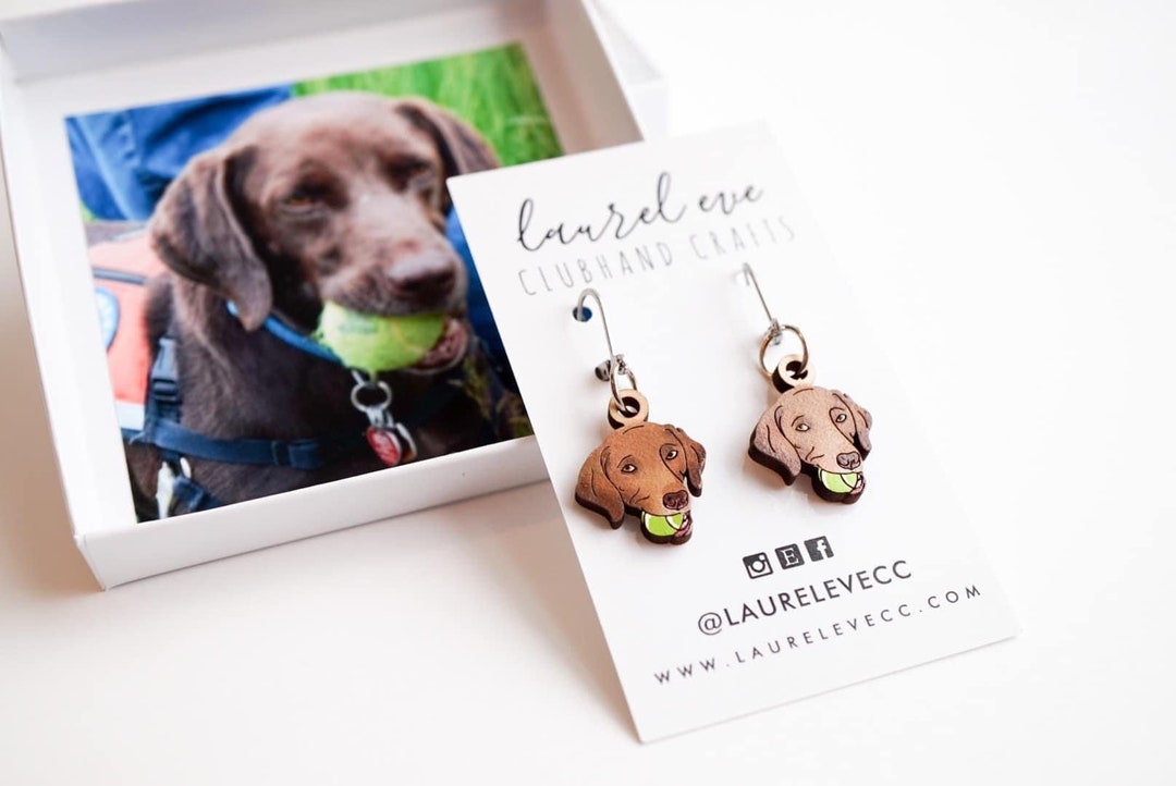 Custom Pet Earrings Leverbacks Etsy