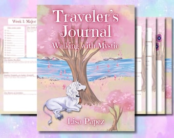 DIGITAL DOWNLOAD Unicorn's Journey Tarot Traveler's Journal - An 8-Week Guided Study Companion (Printable PDF Workbook)