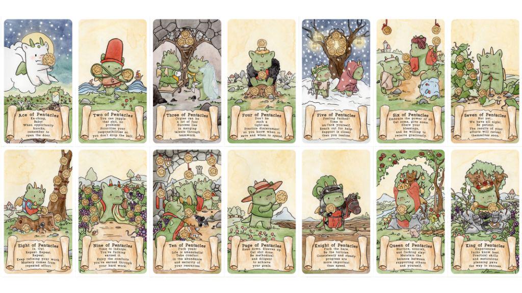 Sassy Dragons Tarot NSFW (not Safe for Work) Edition - 79 Tarot