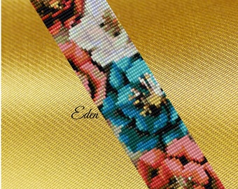 Eden Loom Pattern, Loom Pattern, loom bracelet, loom beading pattern, bead loom patterns, loom beading patterns, loom patterns, PDF