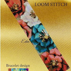 Eden Loom Pattern, Loom Pattern, loom bracelet, loom beading pattern, bead loom patterns, loom beading patterns, loom patterns, PDF