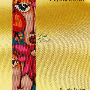 Migliori amici Peyote Pattern, Modelli Peyote, peyote, braccialetto peyote, braccialetto di perline peyote, perline peyote, punto peyote,