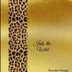 Into the Wild Peyote Muster, Tierdruck, Peyote Muster, Perlenmuster, Peyote Armband, Perlenmuster, PDF, sofort Download,