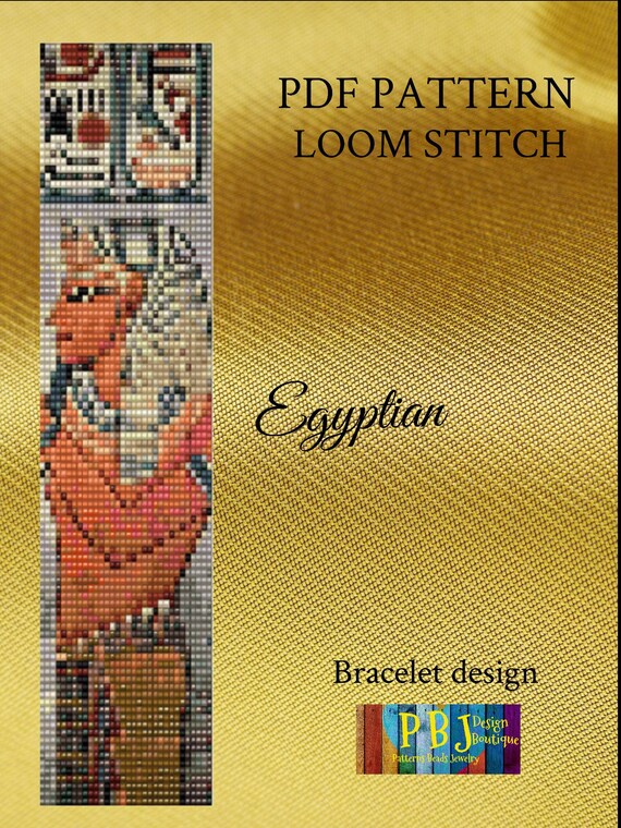 Egyptian Loom Pattern loom bracelet bead loom pattern loom Etsy