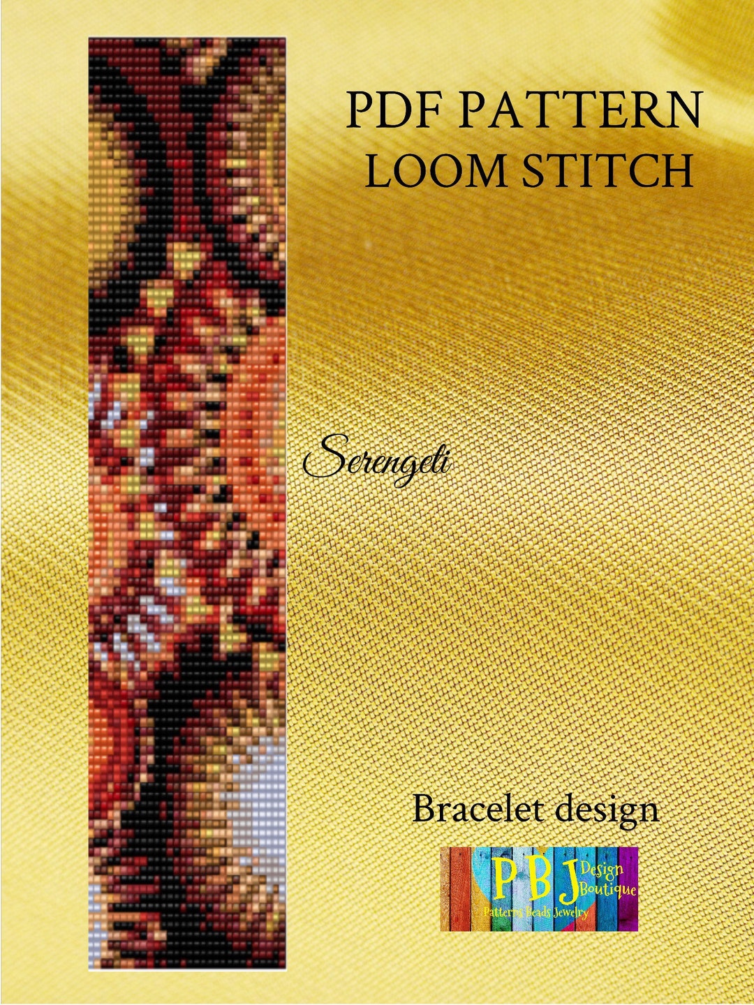 Serengeti Loom Pattern, Loom, Loom Pattern, Loom Patterns, Loom Beaded ...