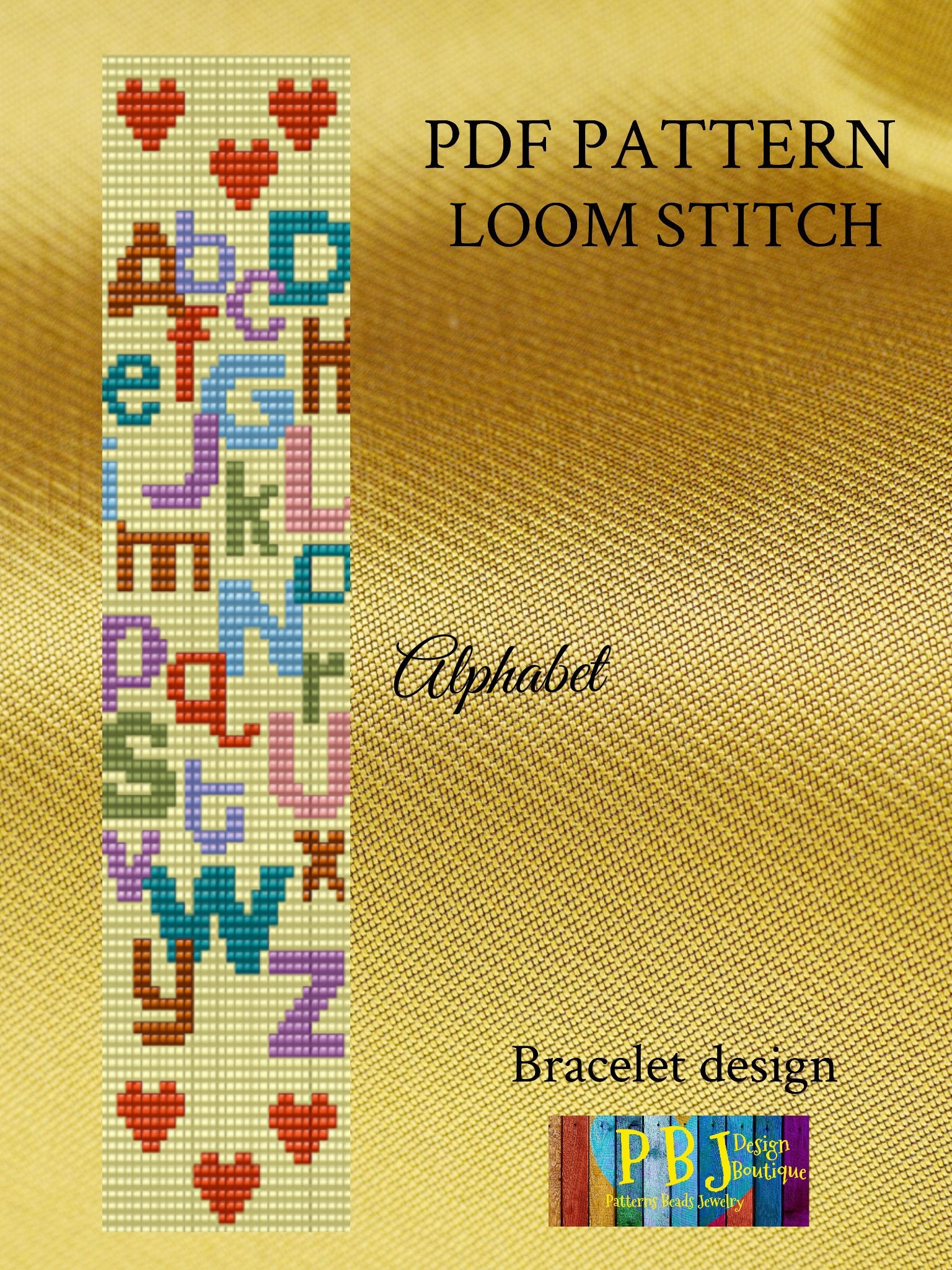 Alphabet Loom Pattern loom beading loom pattern loom graph Etsy