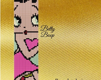 Betty Boop  Loom Pattern, Loom Pattern, loom bracelet, loom beading pattern,  loom beading patterns, loom patterns, Betty Boop