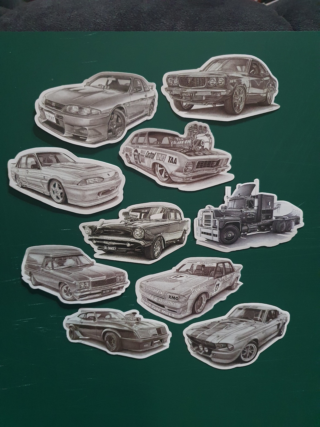 Full Set of Assorted 10cm Die Cut Vinyl Stickers off Original Artworks ...