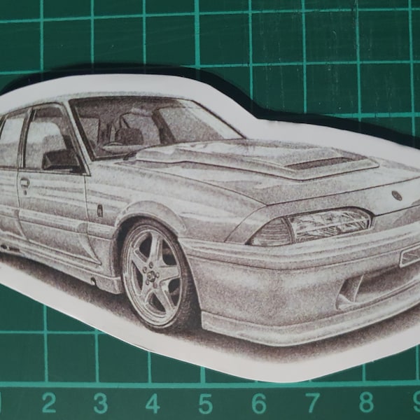 Holden VL Commodore SS Group A Walkinshaw 10cm x 6cm Die Cut Vinyl Sticker