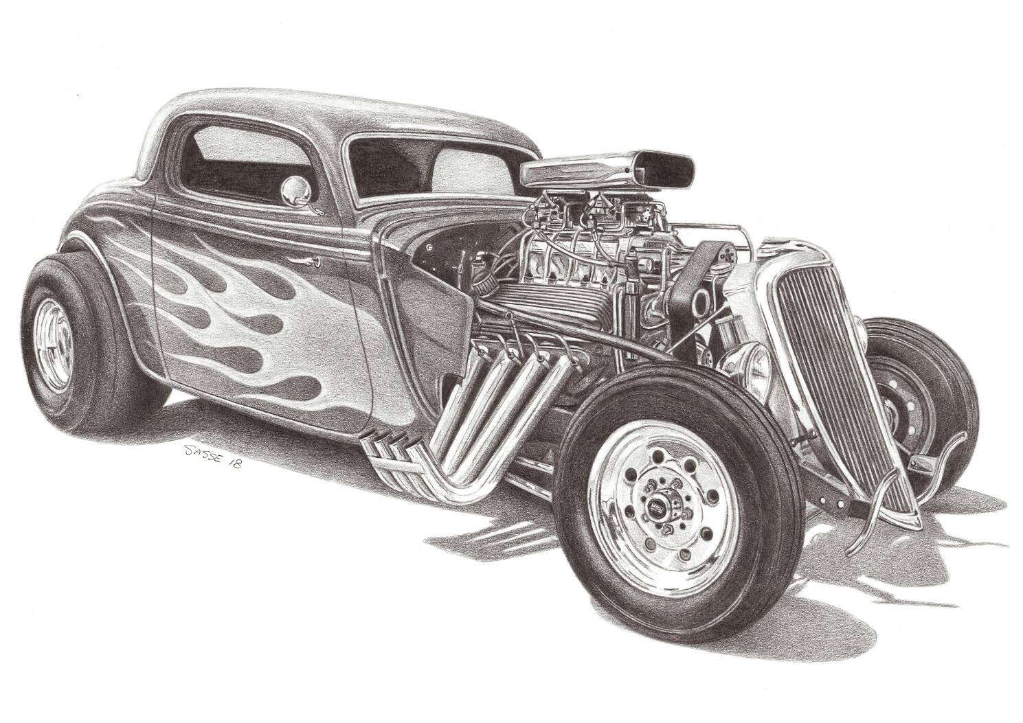1934 Ford Twin Turbo big Block Coupe