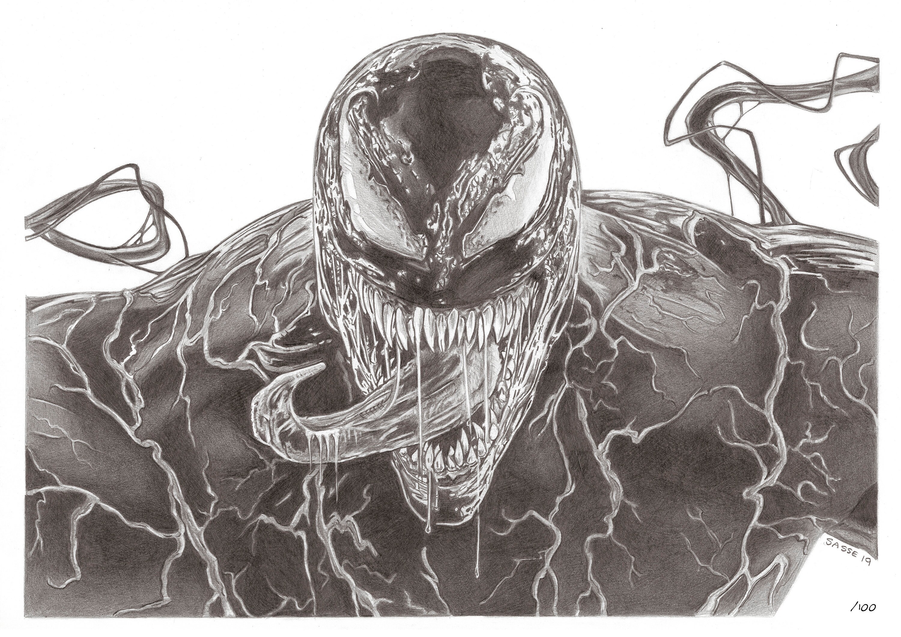 Venom A3 Print Off Original Pencil Drawing Limited 100 Copies Etsy UK Venom A3 Print Off Original Pencil Drawing Limited 100 Copies Etsy UK