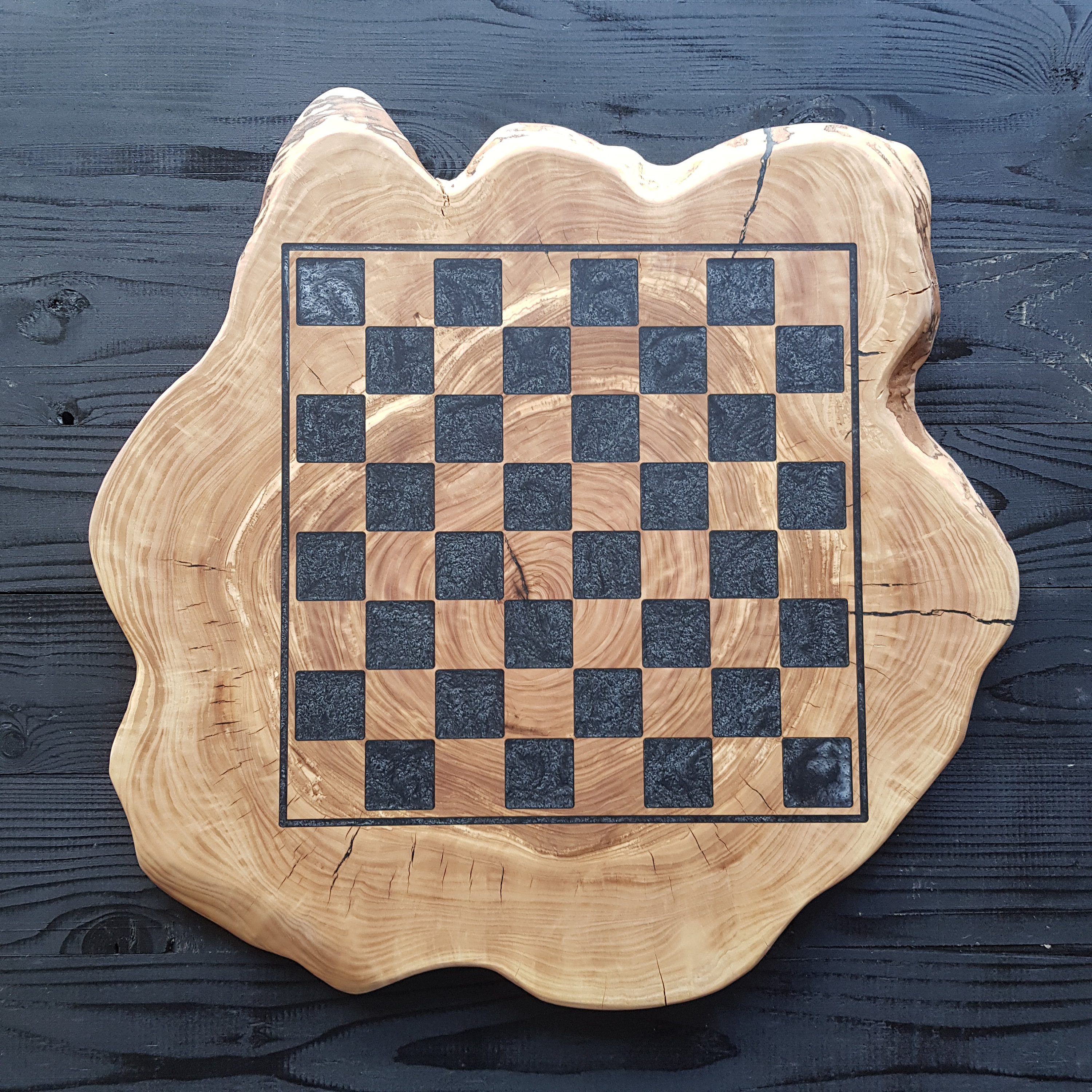 Olive Wood Resin Chess Board - Viva Oliva