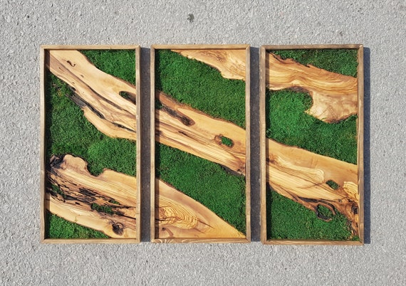 Olive Wood Cutting Board with Live Edge - Forest Decor