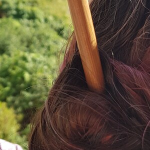 Handmade Vin Resin and Wooden Hairpin, Hair Stick, Wooden Hair Fork, Gift for her, Bridal Hairpin, Wedding Hairpin image 7