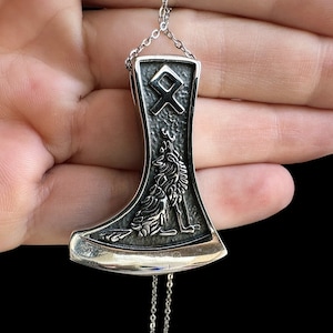 Axe necklace viking scandinavian norse jewellery
