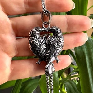 Odin Raven Pendant Necklace