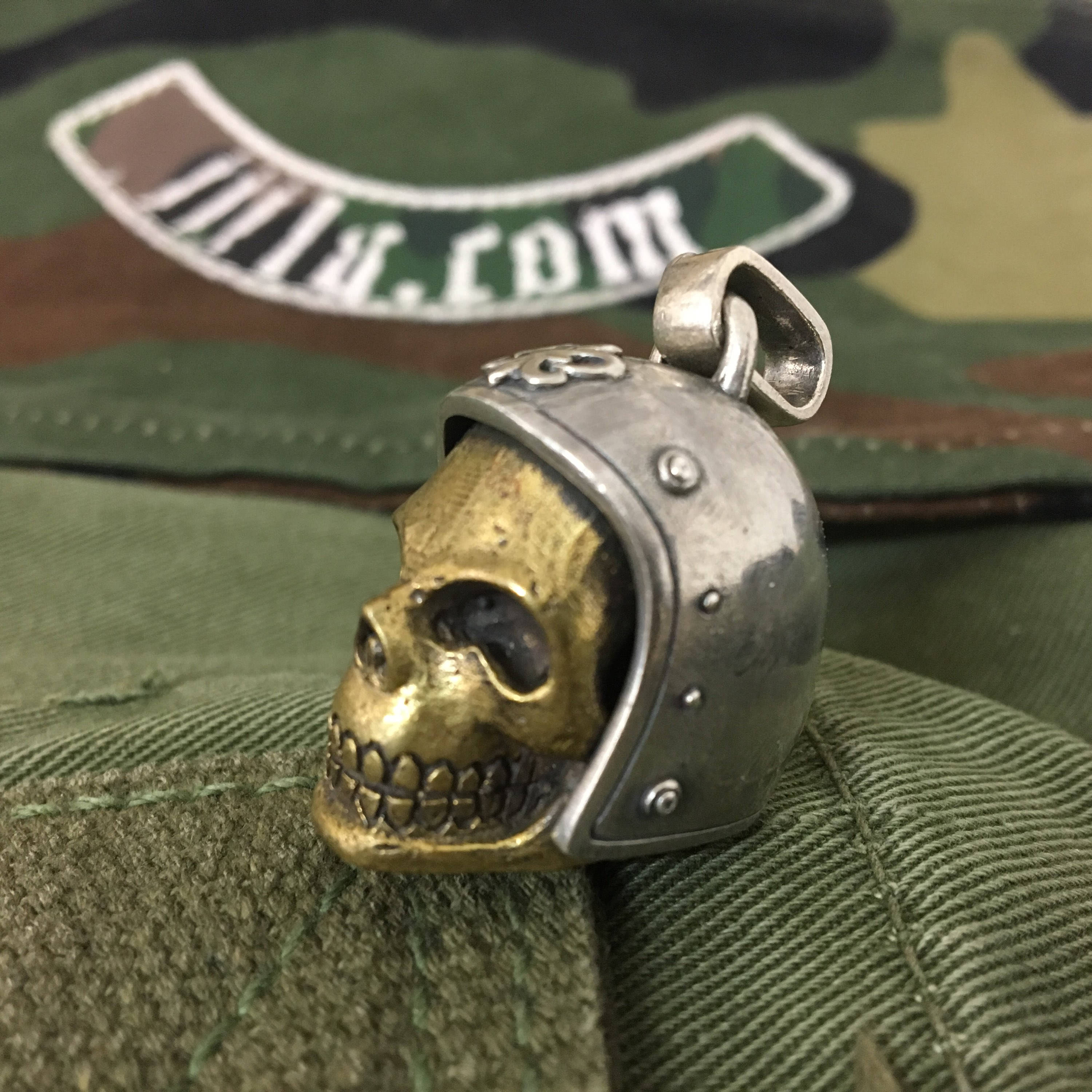 Jjj La Pendant BIKERSKULL 925 Silver Bronze