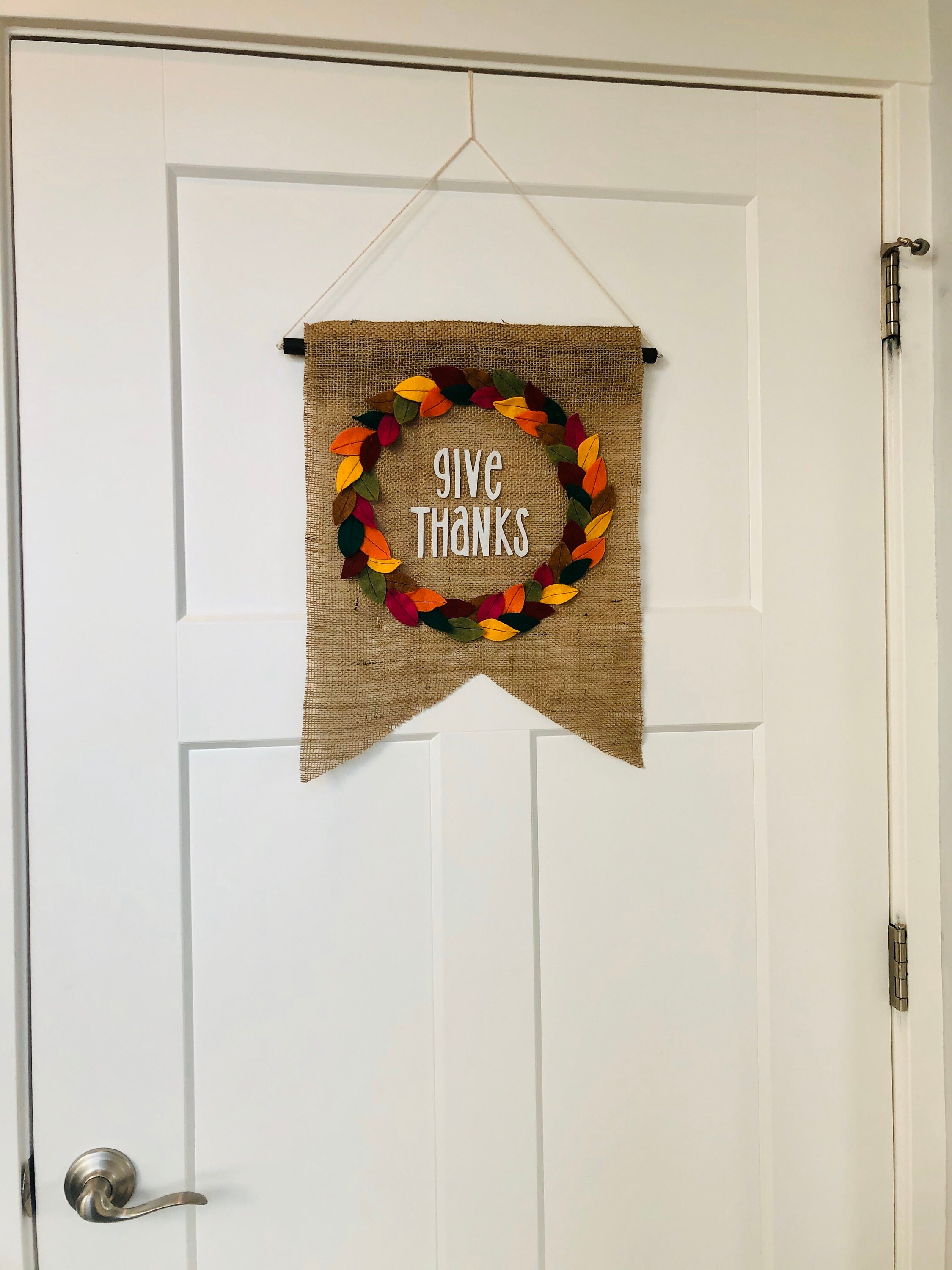 Thanksgiving 'Give Thanks' Door/Wall Hanger | Etsy