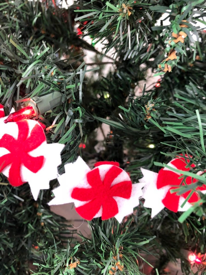 Peppermint Candy Garland Etsy