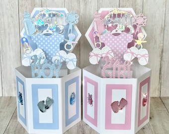 Baby Boy / Baby Girl Pop Up Box Card | 3D Card | Baby Shower Gift | New Baby