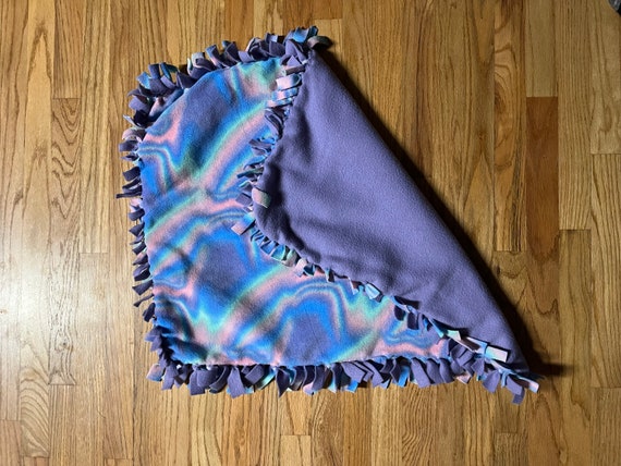 Tie blankets on Mercari  Tie blankets, Fleece knot blanket, Handmade  blanket