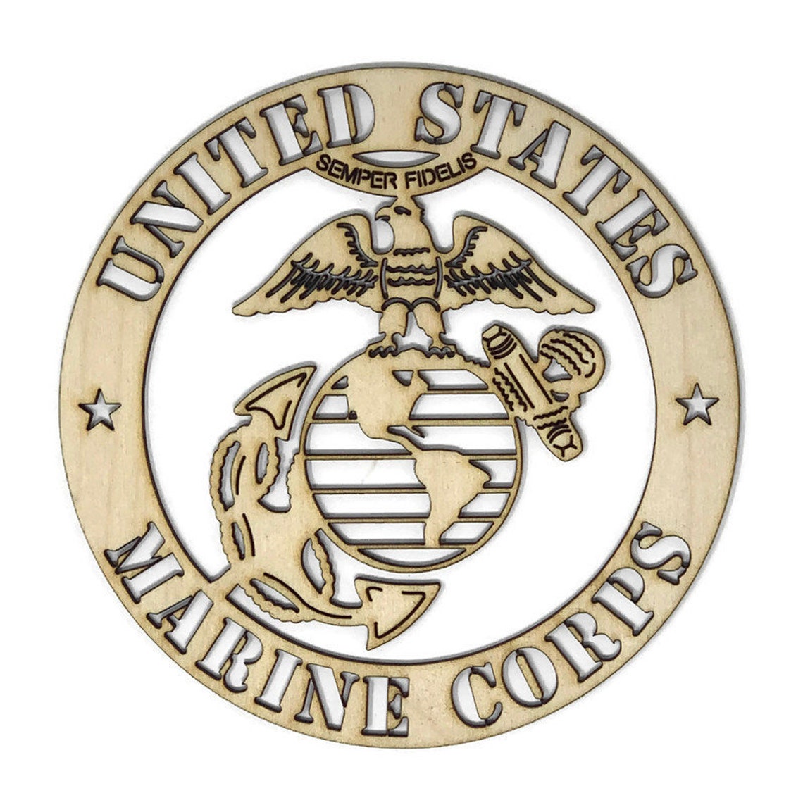 USMC United States Marine Corps Wall Art Laser Cut Sign Gift Etsy