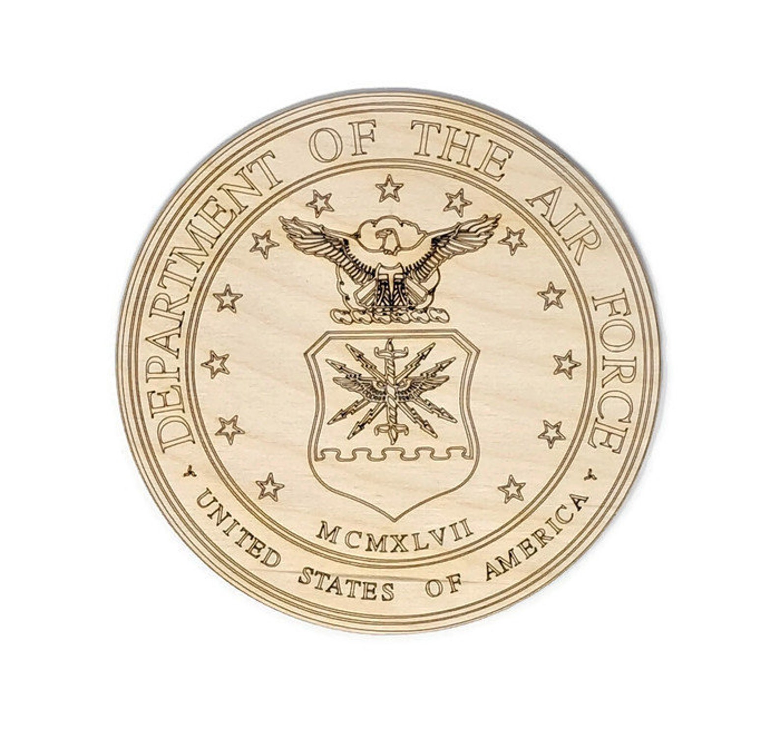 US Air Force USAF Logo Various Sizes Laser Cut Baltic - Etsy