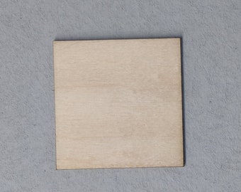 Choose Size and Qty - 3" to 5" - Wooden craft squares, DIY craft supplies wood square, wood shapes