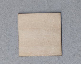 Choose Size and Qty - .25" to 2.875" - Wooden craft squares, DIY craft supplies wood square, wood shapes