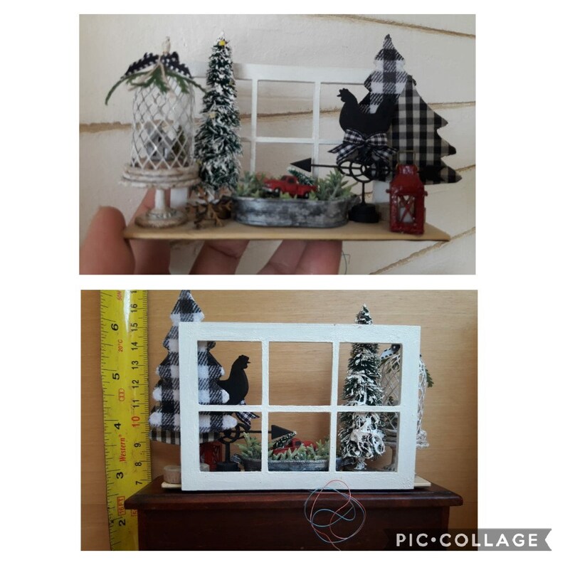 Dollhouse Miniature Christmas Decoration Display Light Up Etsy