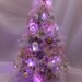 Dollhouse Miniature Christmas Pink Tree Light Up - Etsy