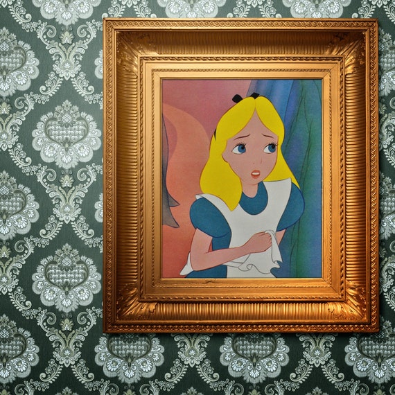 Alice in Wonderland Poster Print wall art Disney Decor Etsy