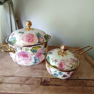 LOT DE 3 CASSEROLE EMAIL ROUGE 12 14 et 16 CM INDUCTION VINTAGE