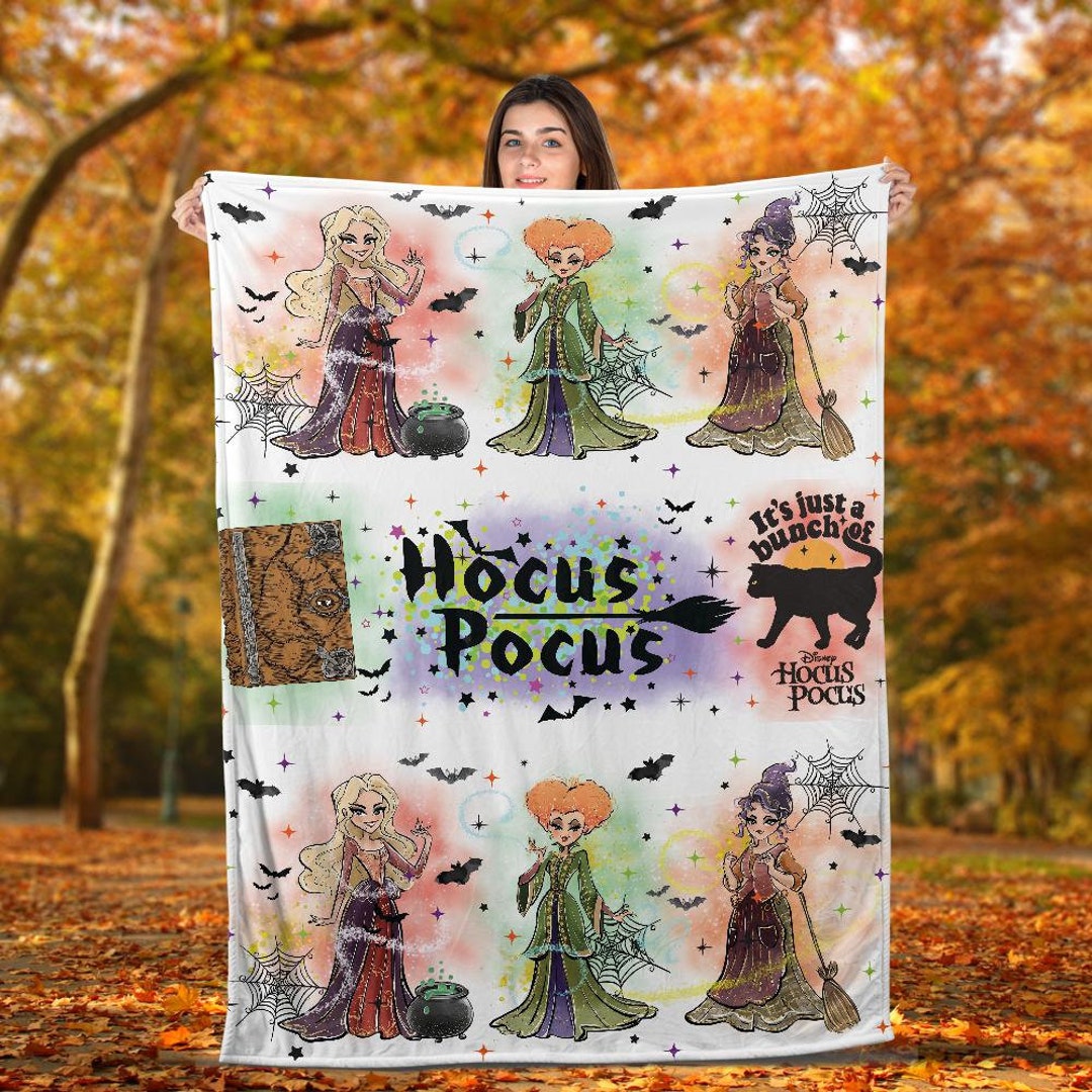 Hocus Pocus Sander Sisters Halloween Premium Fleece Blanket Etsy